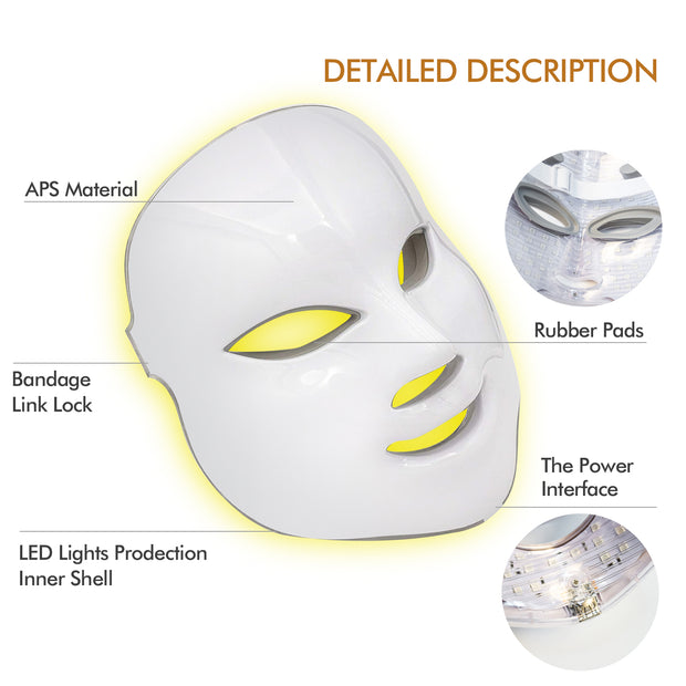 7 Colors LED Face Mask - My Store