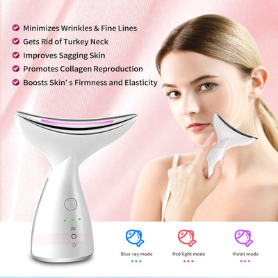 EMS Microcurrent Neck Face Beauty Device - My Store